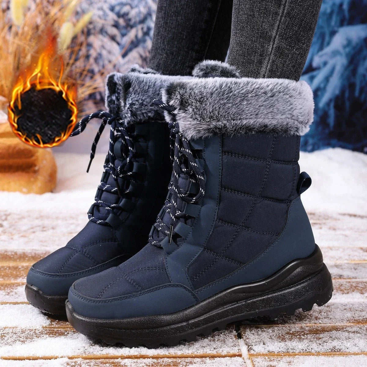 Cozy Warm Plush Couple Ankle Boots