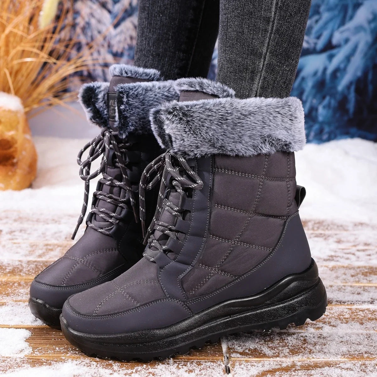 Cozy Warm Plush Couple Ankle Boots