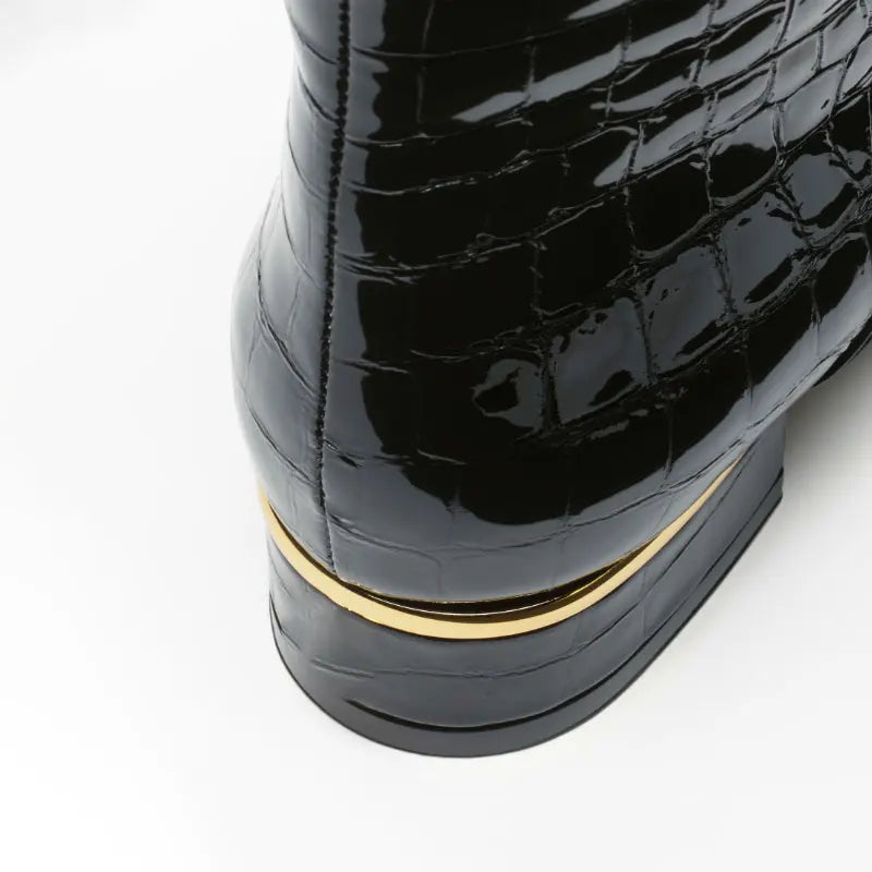 Croc Knee High Boots