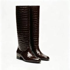 Croc Knee High Boots