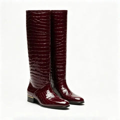 Croc Knee High Boots