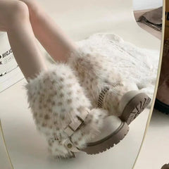 Design Sense: Two Pairs of Fur Anti Slip Girls' Snow Boots