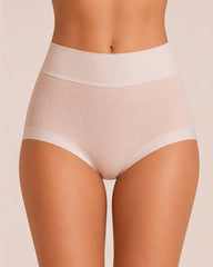 5-Pack High Waist Ribbed Pure Cotton High Elastic Briefs