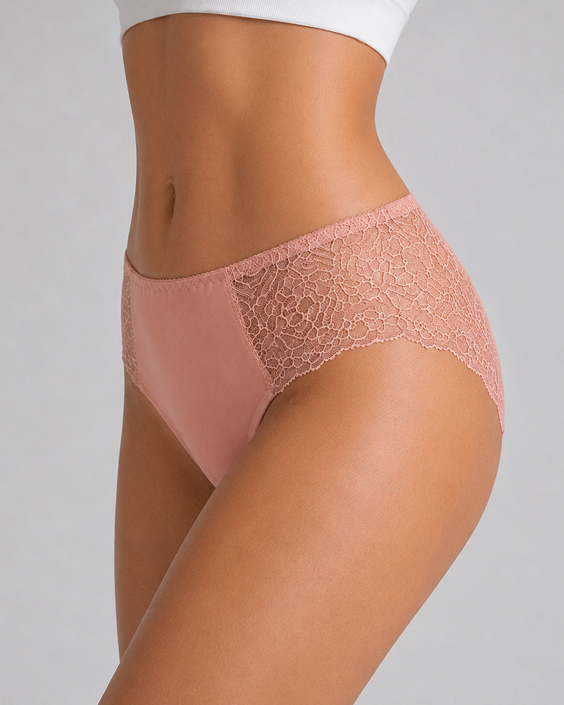 5-Pack See-through Floral Lace Seamless Panties