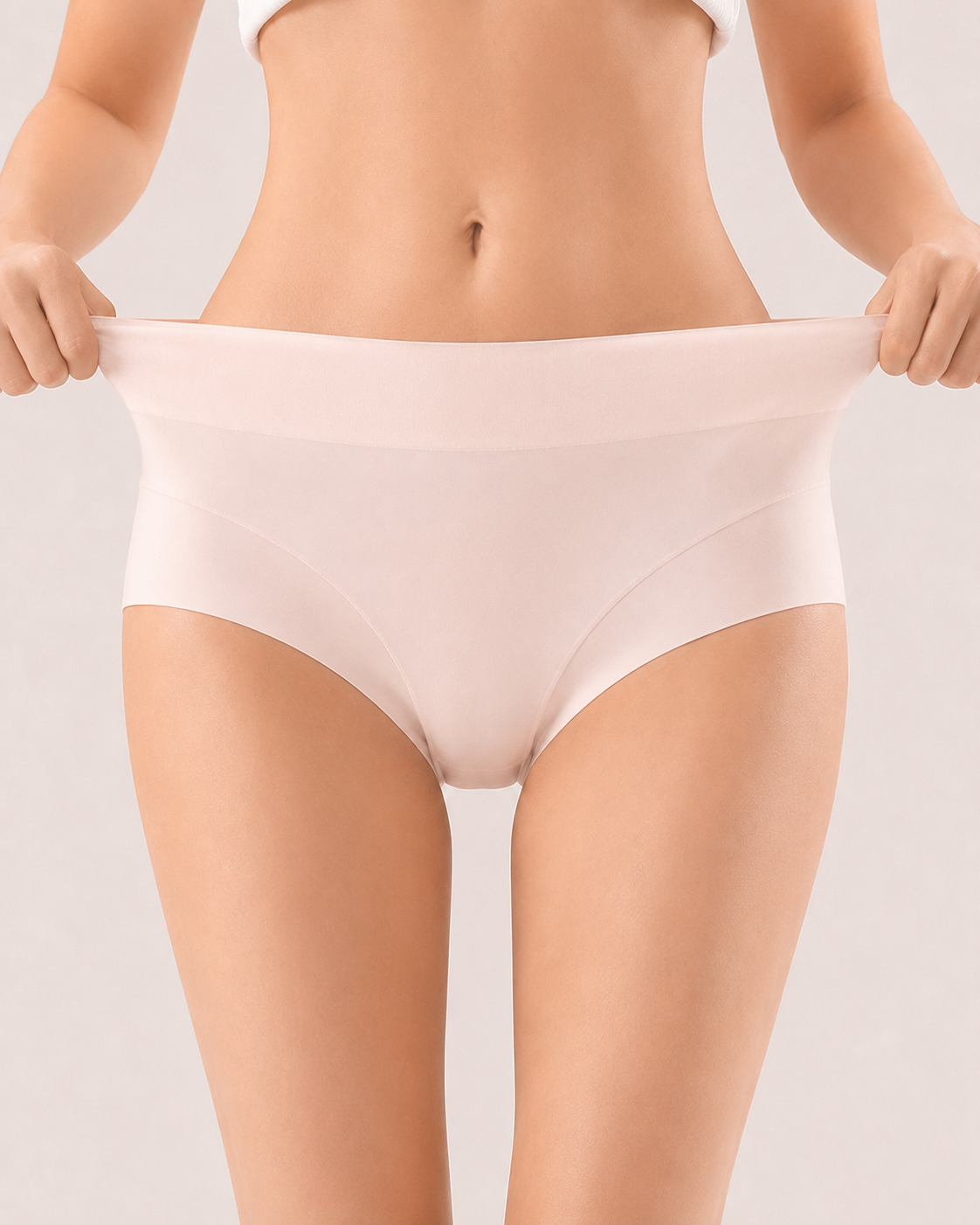 5-Pack High Waist Pure Cotton Seamless Breathable Briefs