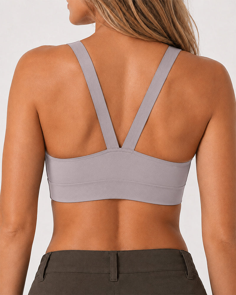 2-Pack Front Closure Deep V Seamless Push-up Wireless Bra