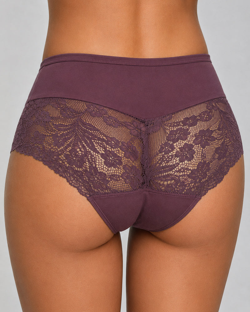 Multiple-Pack Cotton Lace Patchwork Briefs