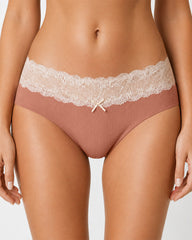 5-Pack Seamless Lace Cotton Antibacterial Crotch Panties