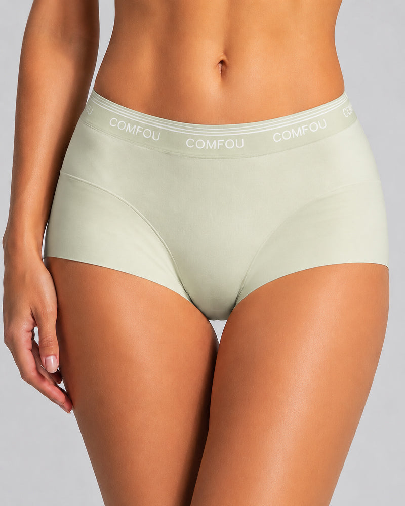 Five-Pack Mid Waist Pure Cotton High Elasticity Breathable Briefs