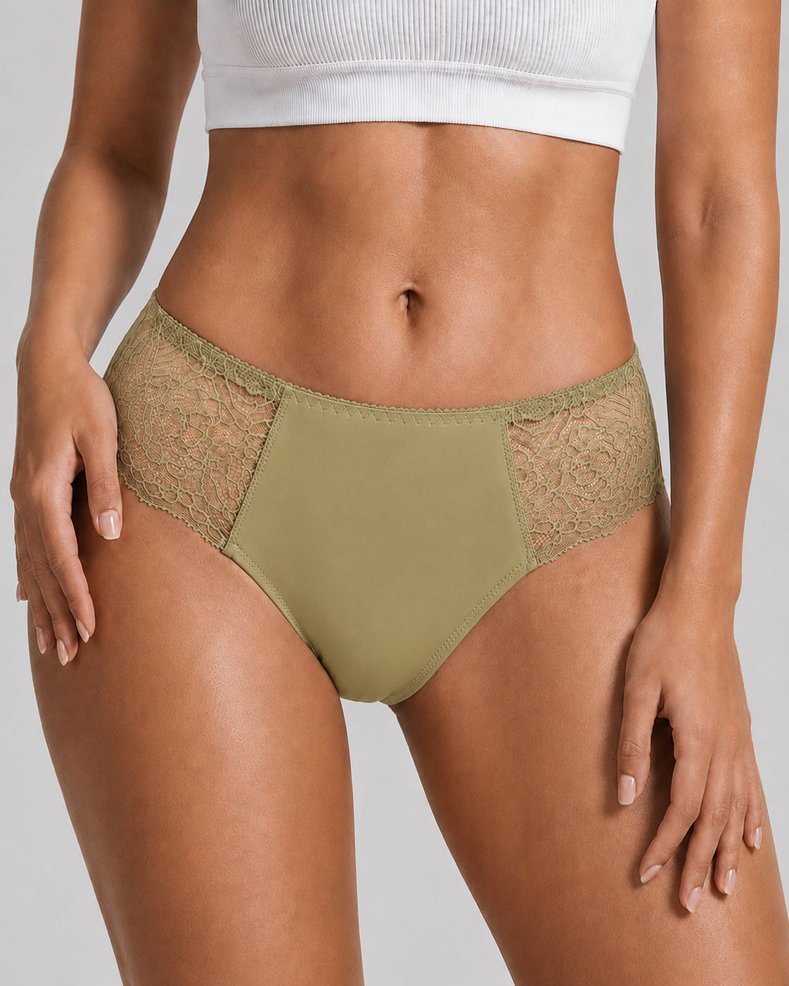 5-Pack See-through Floral Lace Seamless Panties