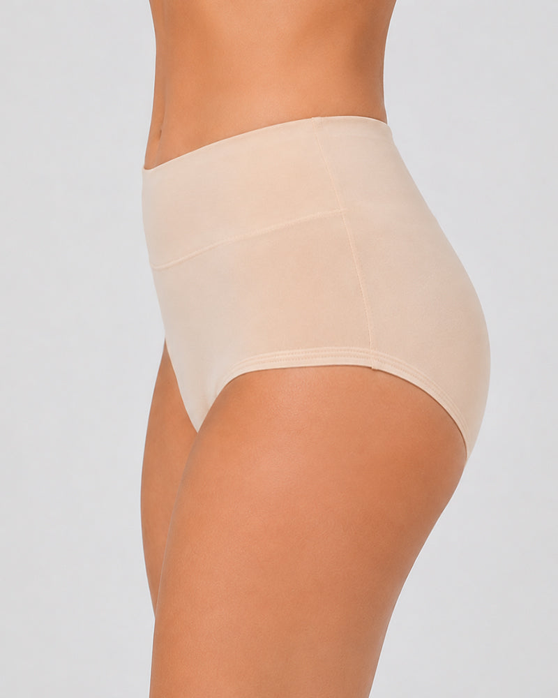 5-Pack High Waist Pure Cotton Breathable Comfortable Panties