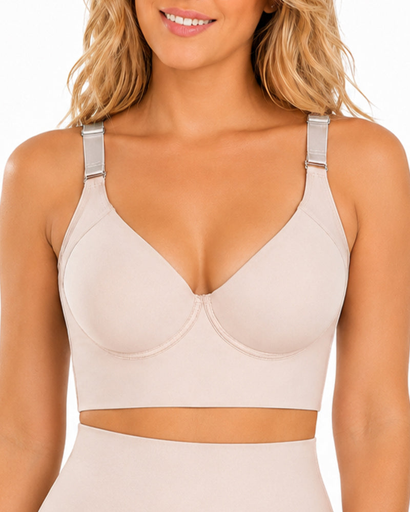 Women's Extra Firm High Compression Full Cup Push Up Bra