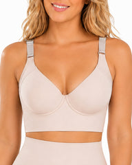 Women's Extra Firm High Compression Full Cup Push Up Bra