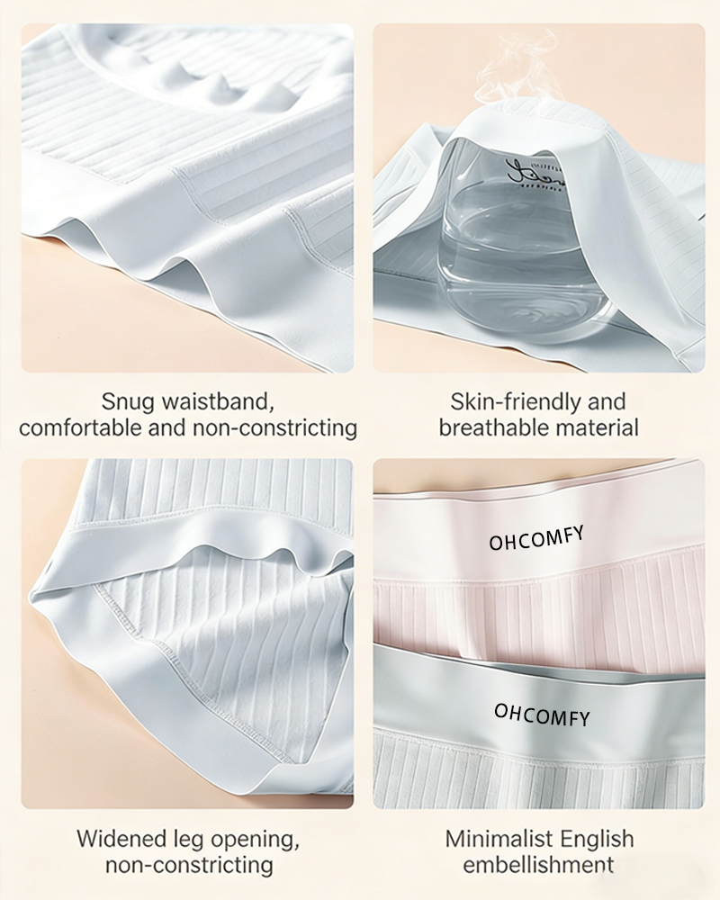 Cotton Antibacterial Seamless Breathable Briefs
