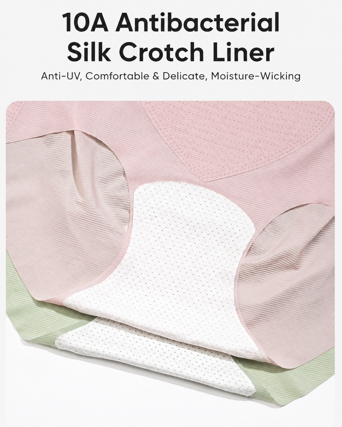 5-Pack Ultra Thin Seamless Ice Silk High Waist Tummy Control Panties