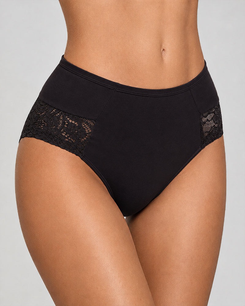 Multiple-Pack Cotton Lace Patchwork Briefs