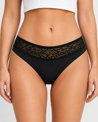 5-Pack Seamless Ice Silk Lace Patchwork Breathable Panties