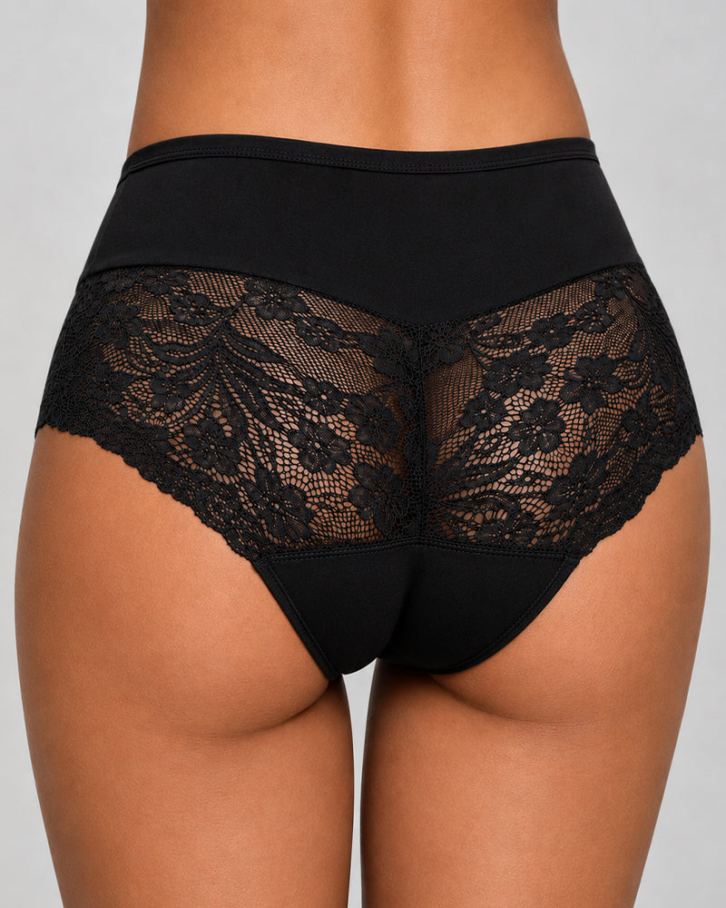 Multiple-Pack Cotton Lace Patchwork Briefs