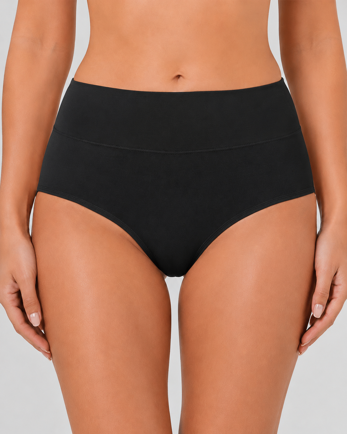 5-Pack High Waist Pure Cotton Breathable Comfortable Panties