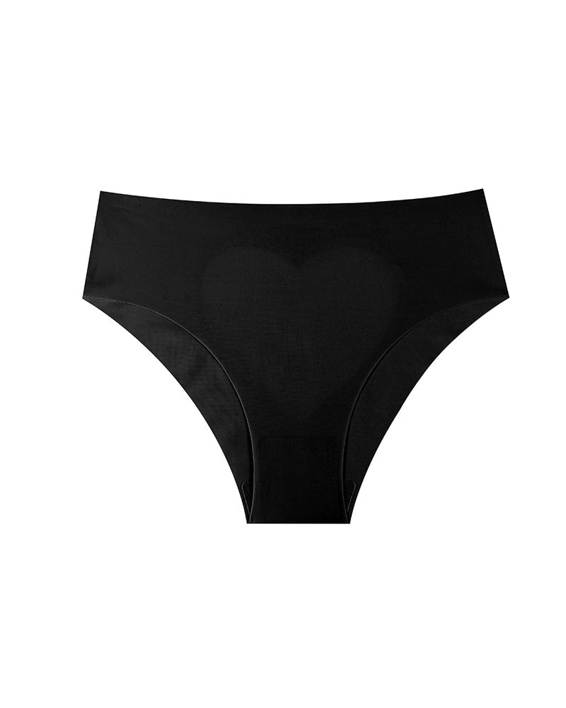 Sheer Mesh Heart-shaped Cutout Stretchy Seamless Panties