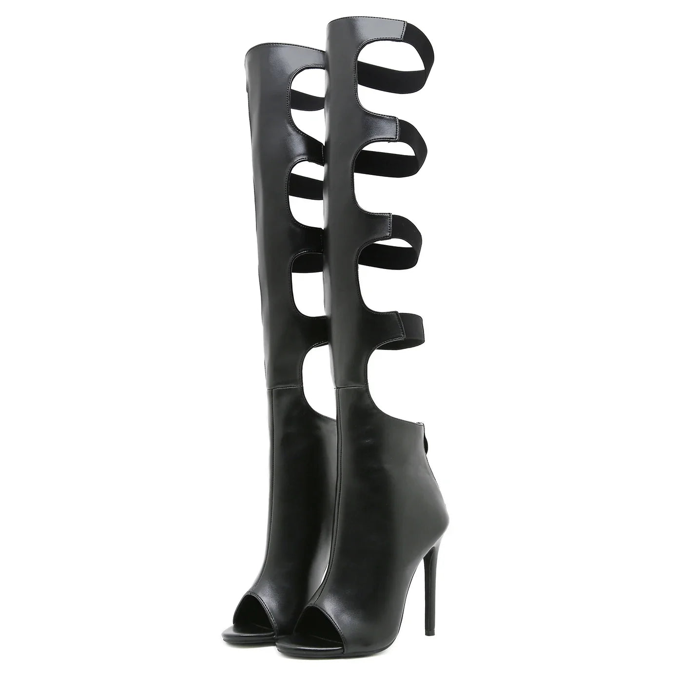 Eilyken Design Style Peep Toe Narrow Band Women Boots