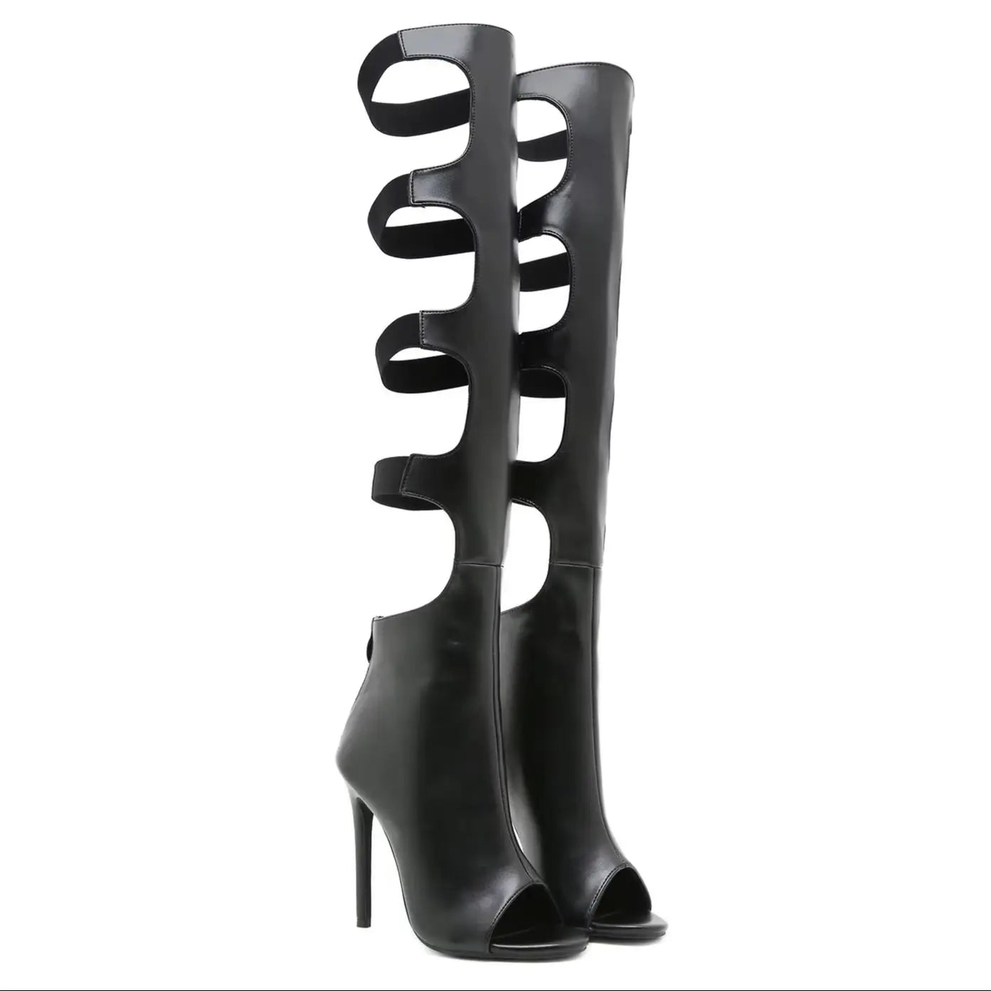 Eilyken Design Style Peep Toe Narrow Band Women Boots