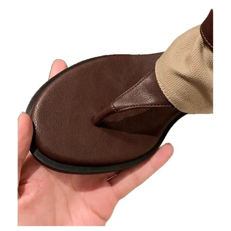 Eilyken Gladiator Height-increasing Insoles Flat Heels Woman Boot Sandals Summer Clip Toe Belt Buckle Strap Shoes