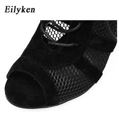 Eilyken Spring Autumn Sexy Open Toe Women Sandals Boots