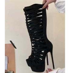 Eilyken Spring Open Toe Women Knee High Boots