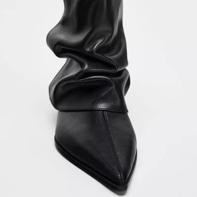 Elegant Kitten Heel Ankle Boots