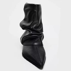 Elegant Kitten Heel Ankle Boots