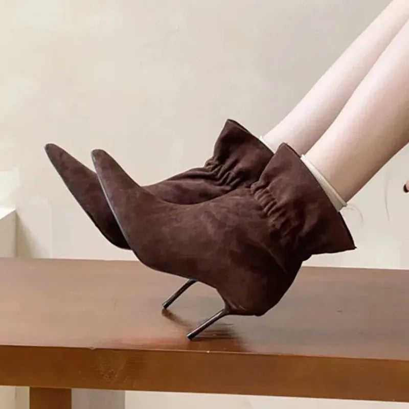 Elegant Pointed-Toe Fall/Winter Ankle Boots