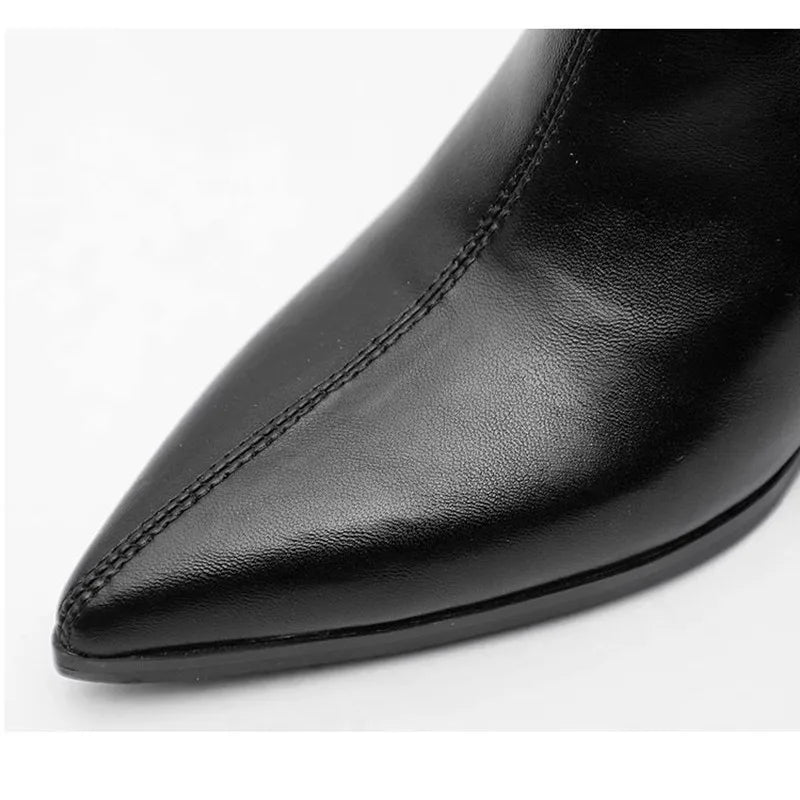 Elegant Soft Leather Ankle Boots
