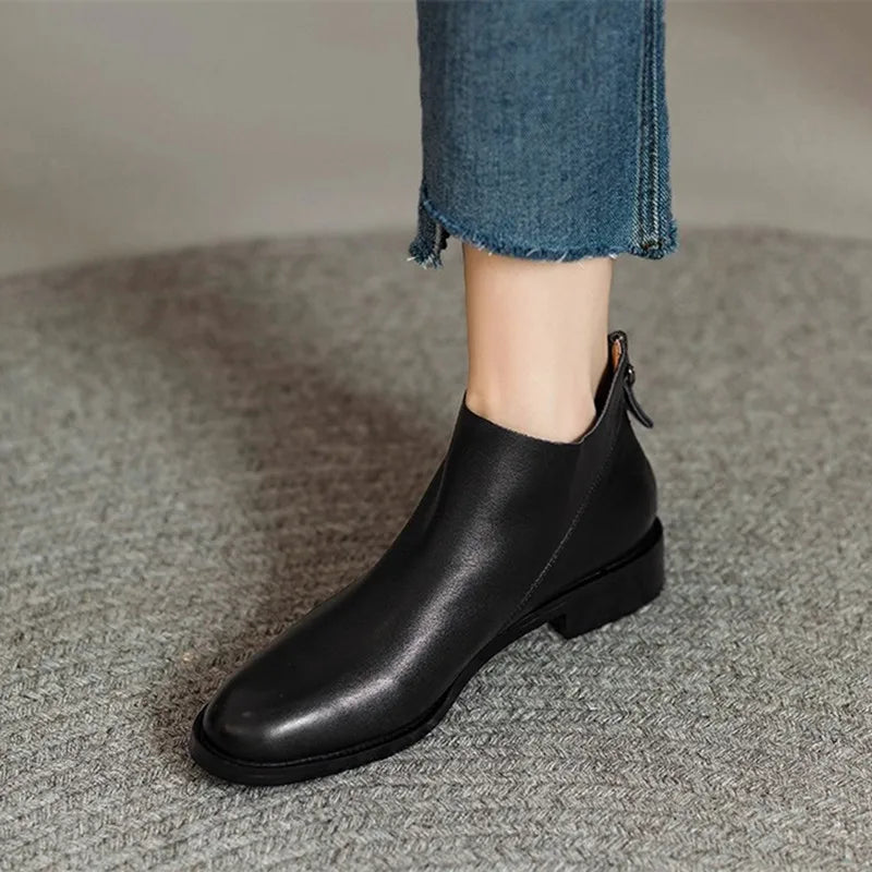 Elegant Soft Leather Chelsea Boots