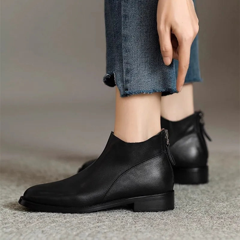 Elegant Soft Leather Chelsea Boots