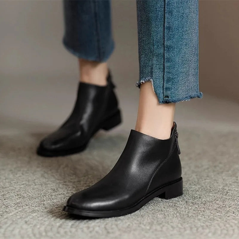 Elegant Soft Leather Chelsea Boots