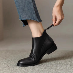 Elegant Soft Leather Chelsea Boots