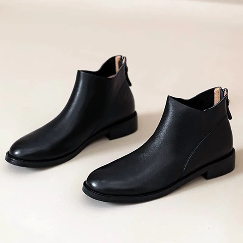 Elegant Soft Leather Chelsea Boots