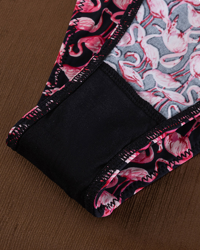 Seamless Colorblock Printed Panties