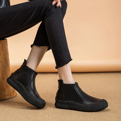 Fall/Winter Genuine Leather Ankle Boots