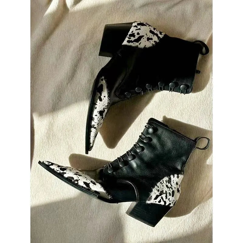 Chunky Heel Ankle Boots