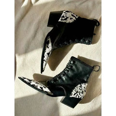 Chunky Heel Ankle Boots