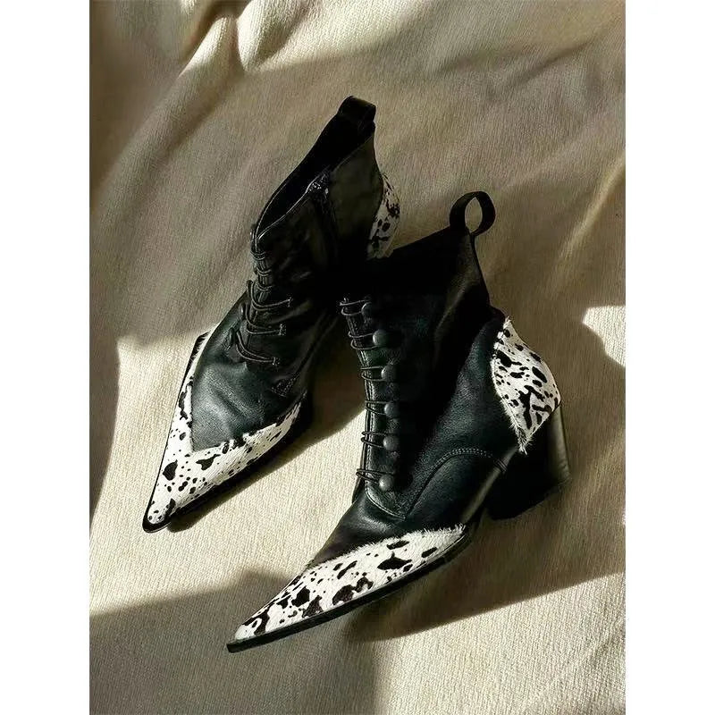 Chunky Heel Ankle Boots