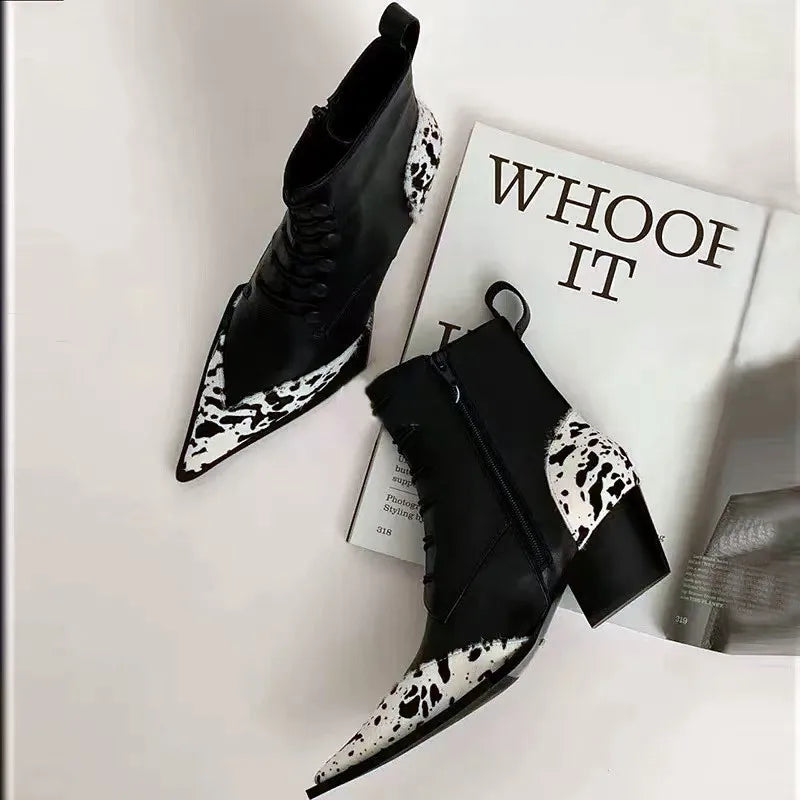 Chunky Heel Ankle Boots