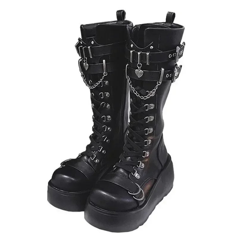 Gothic Punk Platform Boots