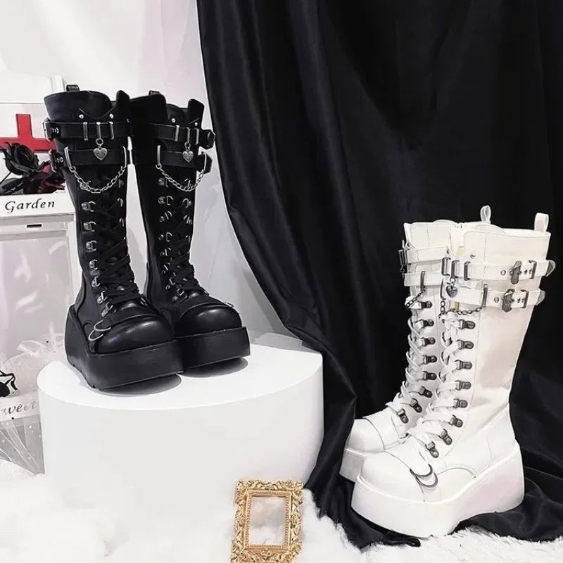 Gothic Punk Platform Boots