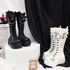 Gothic Punk Platform Boots