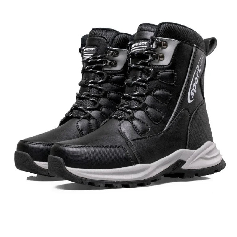 Lace-up Design Brand Couple Snow Boots