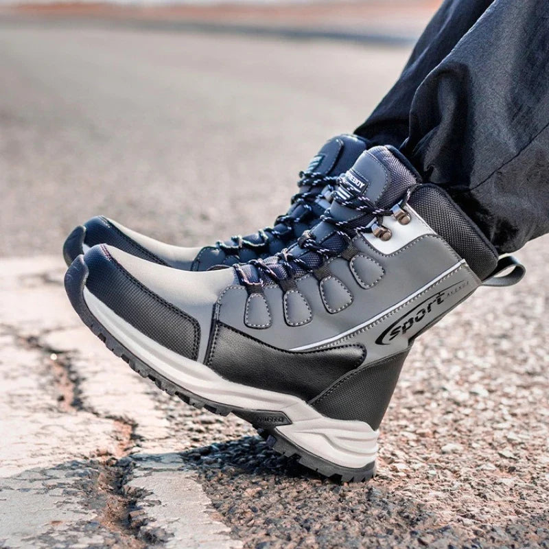 Lace-up Design Brand Couple Snow Boots