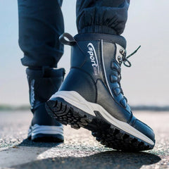 Lace-up Design Brand Couple Snow Boots